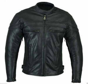 Wholesale motorbike leather jacket with Armor