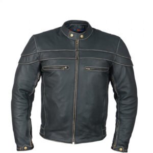 Wholesale motorbike leather jacket with Armor