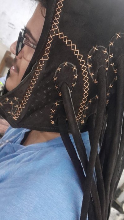 Medusal leather helmet wholesale supplier