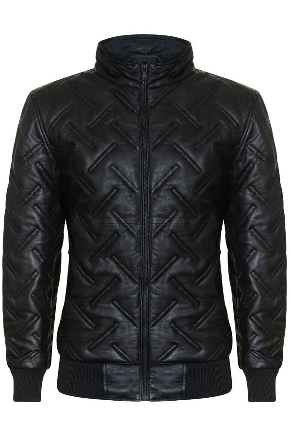 Men's-Leather-quilted-puffer-jacket : Premium Puffer & Quilted Leather Jackets